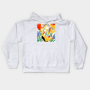 Abstract Flowers Kids Hoodie